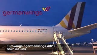 preview picture of video 'TRIP REPORT | Eurowings / germanwings A320 | Milan MXP ✈ Cologne/Bonn | Basic Fare'