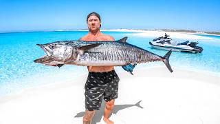 Giant Mackerel Catch And Cook On Tiger Shark Beach