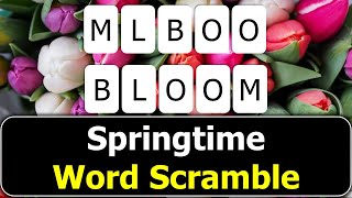 🌸Spring Word Scramble - Blossom Your Vocabulary: Unscramble the Wonders of Spring!