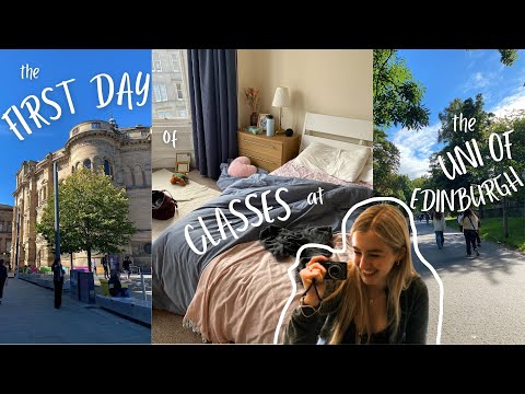 FIRST DAY OF CLASSES AT THE UNI OF EDINBURGH 📖🌟👩🏼‍🎓