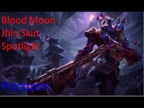 BLOOD MOON JHIN SKIN SPOTLIGHT FULL GAMEPLAY (League of Legends)