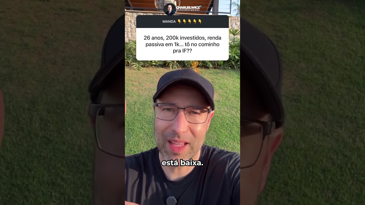 INDEPÊNDENCIA FINANCEIRA | 200 MIL REAIS INVESTIDOS COM 26 ANOS E UMA RENDA PASSIVA DE 1000 REAIS