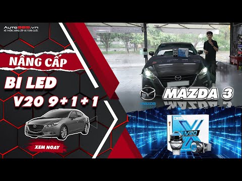 Mazda 3 nâng cấp bi LED X-Light V20 2023 (9+1+1)