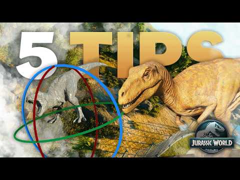 🦖 5 SUPER-HELPFUL BUILDING TIPS for Jurassic World Evolution 3!