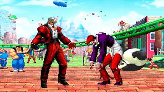 [KOF Mugen] BJenet, Adel, Krauser & Rugal Team vs Benimaru, Elisabeth, Kriszalid & Orochi Iori  Team