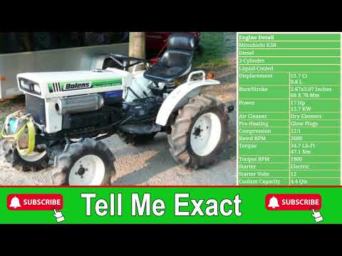 Bolens H1704 Tractor | Bolens H1704 Specifications | Bolens H1704 Engine HorsePower, HP