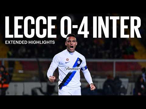 WHEN WE PUT FOUR PAST LECCE ♥️♦️♣️♠️ | LECCE 0–4 INTER | EXTENDED HIGHLIGHTS