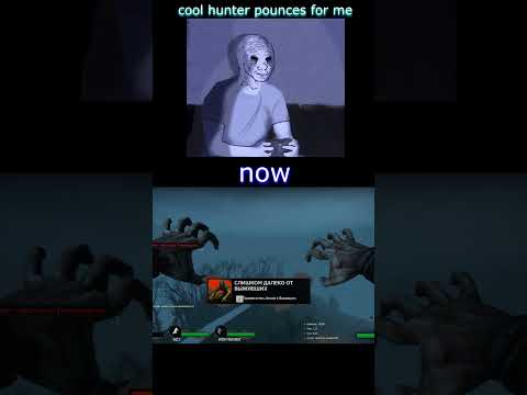 cool hunter pounces for me then vs now #shorts #left4dead2 #l4d2 #hunter #gameplay #l4d #left4dead