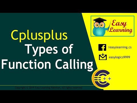 Lecture 6 - Types of Function Calling in C++ (HINDI/URDU) | Part 2  | Easy Learning Classroom Video