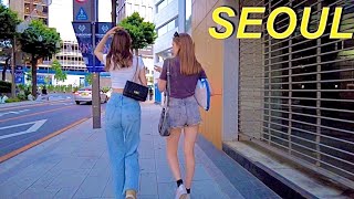 Early Summer Street Fashion in Garosu-gil, Gangnam👗- Walking tour SEOUL KOREA 2023