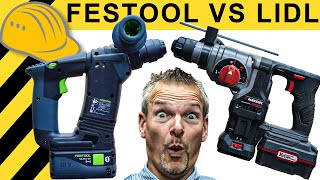 69€ PARKSIDE schlägt 300€ FESTOOL? BOHRHAMMER TEST! | WERKZEUG NEWS #52