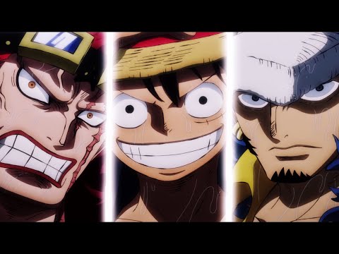 Luffy, Kid and Law Appear , "When you're at the sea, you fighting against pirates!" | One Piece 977
