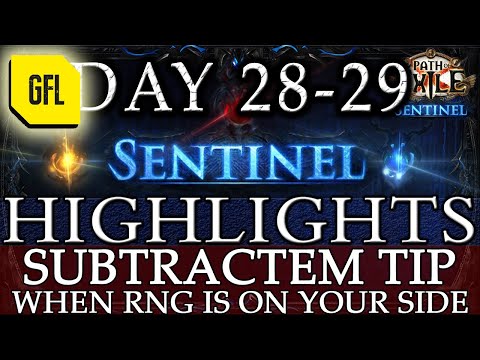 Path of Exile 3.18: SENTINEL DAY # 28-29 Highlights @subtractem TIP, WHEN RNG IS ON YOUR SIDE...