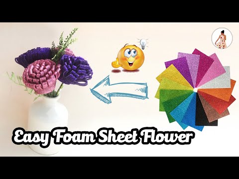 DIY | handmade flowers | handmadecraft |  How To Make Foam Sheet Flowers Video