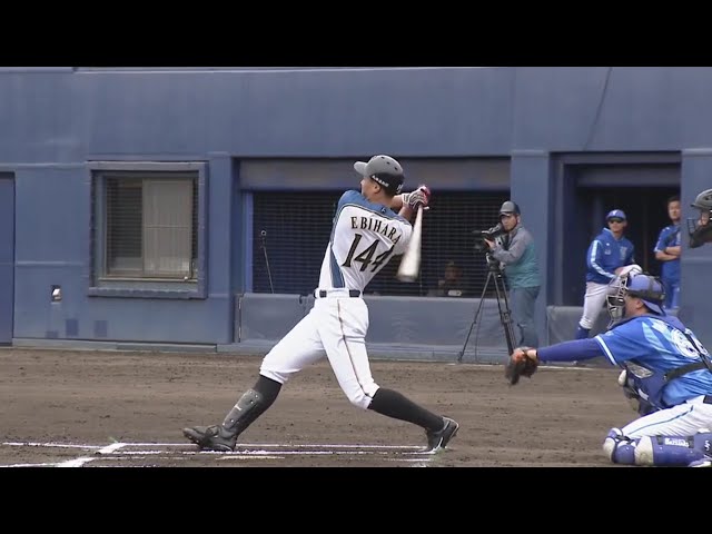 【ファーム】ファイターズ・海老原がライトスタンドへ豪快なホームランを放つ!! 2019/6/9 F-DB(ファーム)