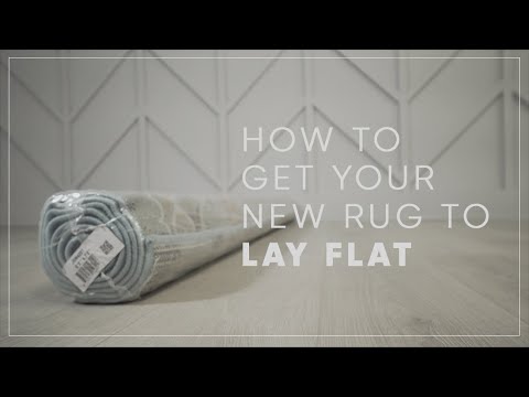 How to get your new rug to lay flat by Tayse (remove...