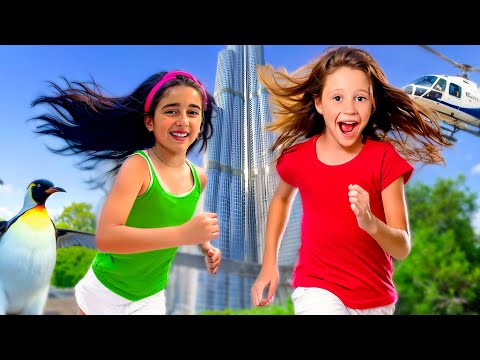 Nastya and Evelyn have an exciting summer trip to Dubai