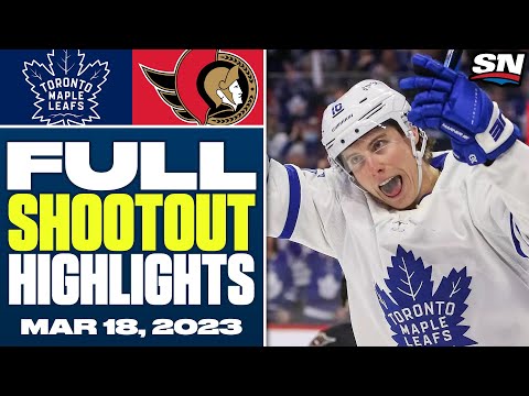 Toronto Maple Leafs at Ottawa Senators | FULL Shootout Highlights - March 18, 2023