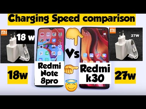 Poco X2 (redmi k30 china) vs redmi note 8pro charging speed comparison