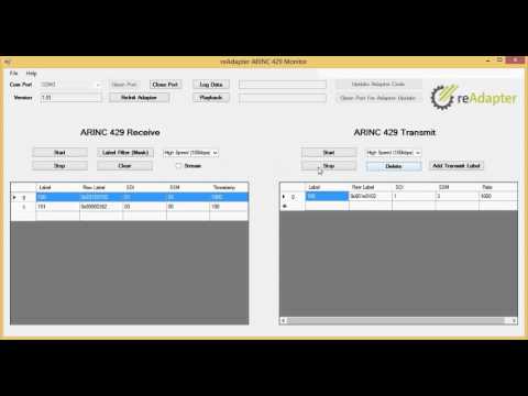 ReAdapter ARINC 429 Analyzer Tutorial