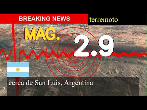 😱🚨 Terremoto Hoy: ¡Justo Ahora! Magnitud 2,9 Cerca De San Luis, Argentina Sábado 29 De Agosto De 202