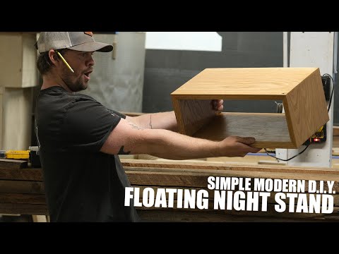 Simple Modern DIY Floating Night Stand