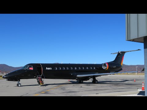 *Raro* Aero Embraer Legacy 600 (N809TD) | Aeroporto Regional de Roanoke