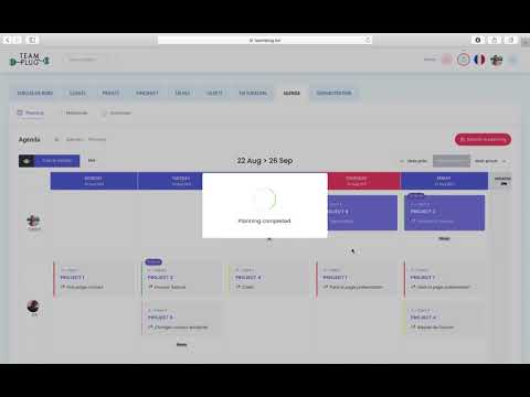 Agenda et planning Teamplug