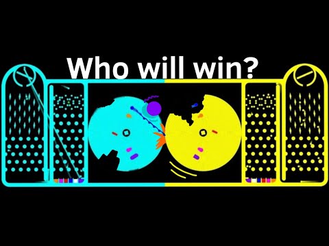 Core Destruction 3 (Cyan vs Yellow) Marble Race