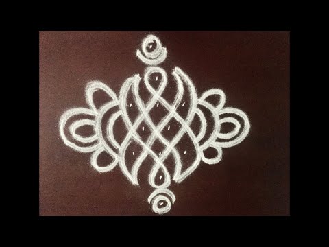4.Sikku kolam neli kolam with beautiful design | Beautiful Muggulu | Kolam