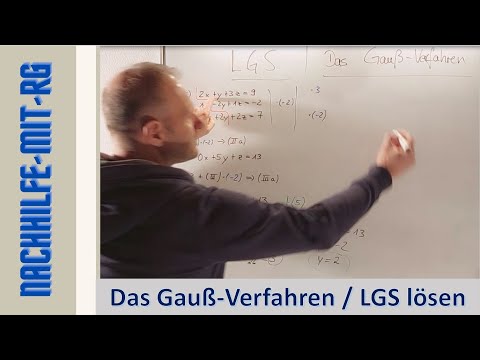 Gauß Verfahren | lineare Gleichungssysteme lösen | LGS mit 3 Unbekannte