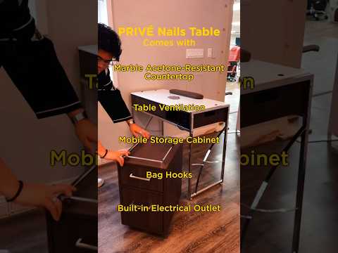 the ultimate manicure table. 💅 #nails #nailtech #salonowner #salon #salonfurniture #wesanderson
