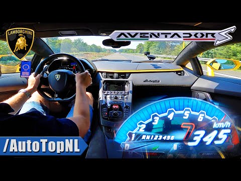 LAMBORGHINI AVENTADOR S V12 *345KM/H* on AUTOBAHN [NO SPEED LIMIT] by AutoTopNL