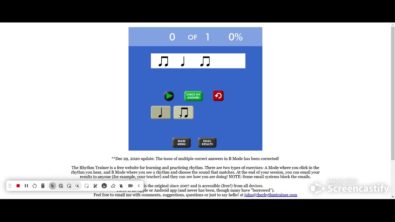 Rhythm Trainer Tutorial Video