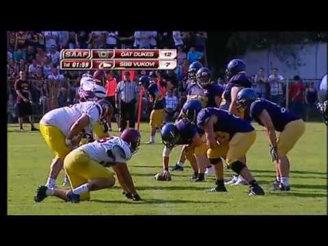 Serbian BOWL XI: GAT Novi Sad Dukes -  SBB Vukovi Beograd 25-23 1st QTR
