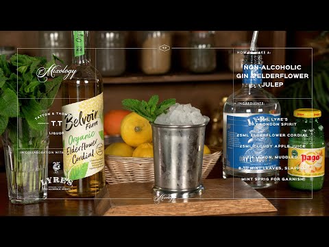 How To Make A Non-Alcoholic Gin & Elderflower Julep | Cocktail Masterclass Drink Recipe