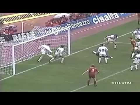 Serie A 1991-1992, day 11 Roma - Sampdoria 2-0 (Rizzitelli, Giannini)