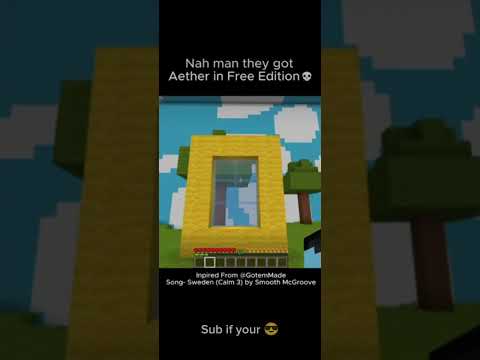 AETHER Dimension In Minecraft Free Edition 😱 #minecraft #subscribe #minecrafthumor #minecraftmemes