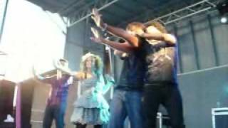 Nick with Group 1 Crew singing &quot;Love is a Beautiful Thing&quot;