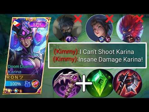 KARINA BLOODLUST AXE BUILD IS INSANE | KARINA BEST BUILD 2022 - MLBB