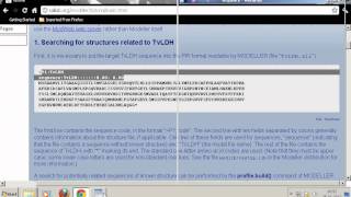 preview picture of video 'Modelling proteins using Modeller 9.10 [Homology Modelling]'