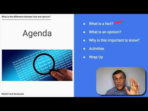 What is the difference between fact and opinion?