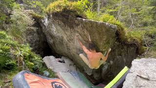 Video thumbnail de Morgenlatte, 7b. Magic Wood