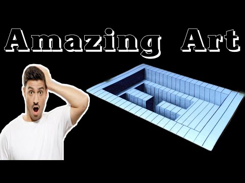 How to Draw 3D Floating Letter H - Trick Art on Paper