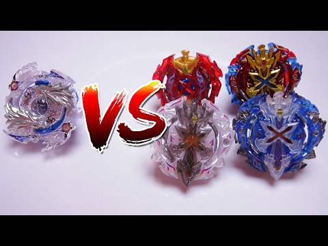 BEYBLADE BURST BATTLE: Lost Longinus .N.Sp VS Every Xcalibur (Xeno, Force Xtreme, Custom)
