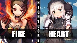 ♪ Nightcore - Just Like Fire / Heart Attack (Switching Vocals)