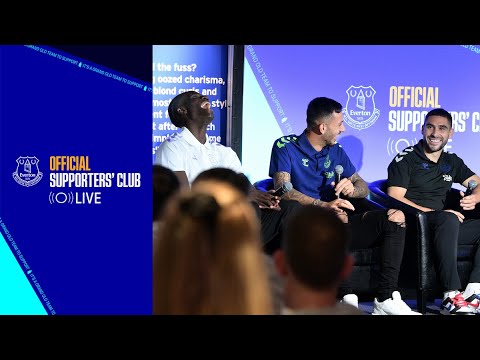 LIVE FAN EVENT WITH NEW SIGNINGS! | Everton Supporters' Clubs meet summer arrivals