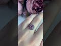Серебряное кольцо с марказитами, рубином nano