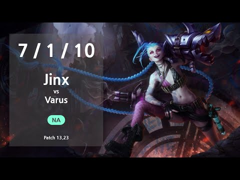 Jinx ADC vs Varus - NA Challenger Patch 13.23