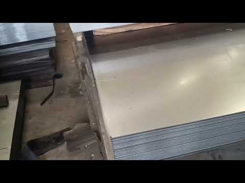 Is 226 crca steel sheets, thickness: 1 mm